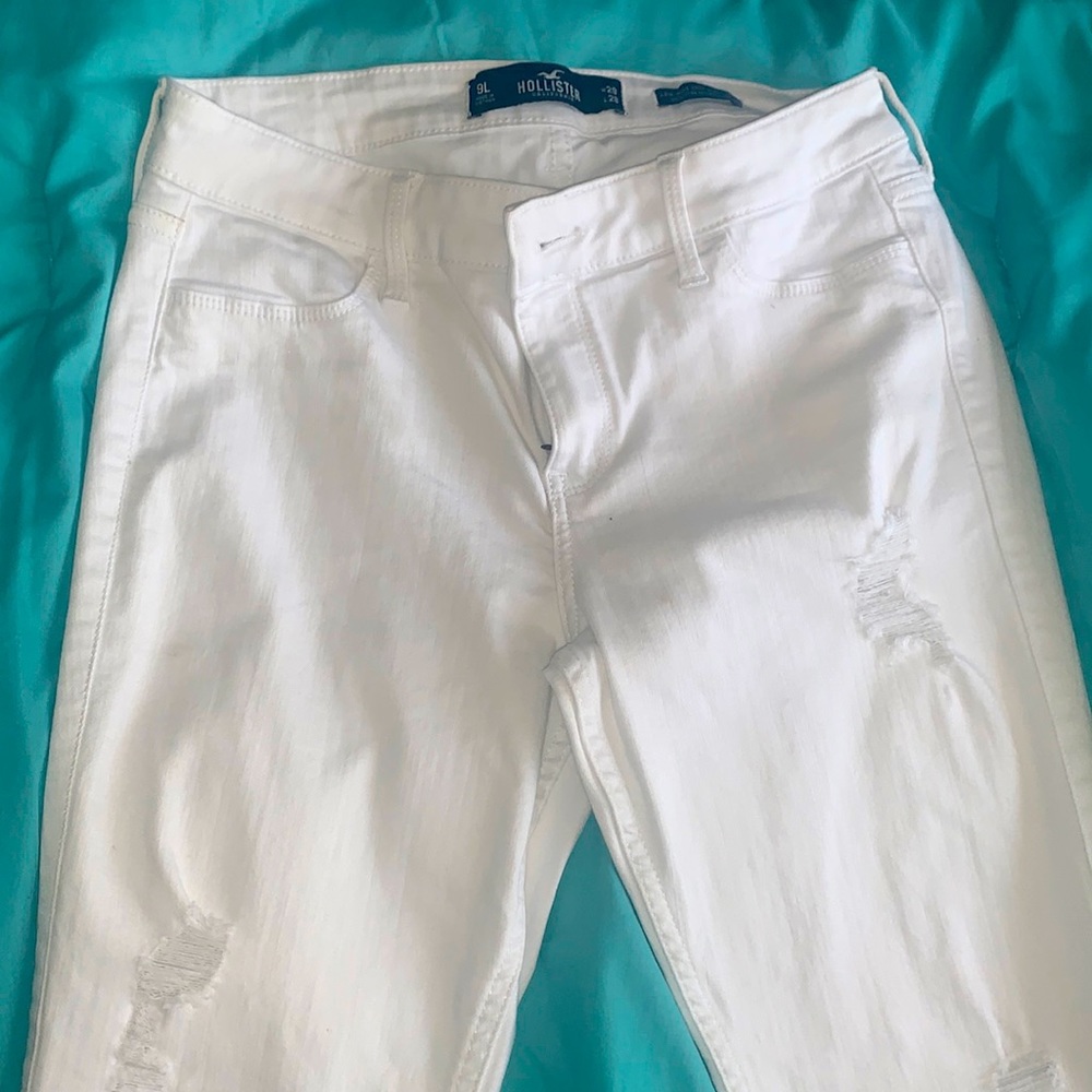 White Ripped Skinny Jeans